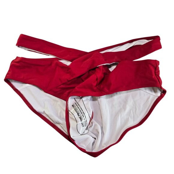 NWT Wine Red 2 Piece High Neck Bathing Suit - XXL - Picture 2 of 4